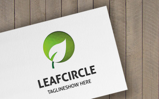 Leaf Circle Logo Template