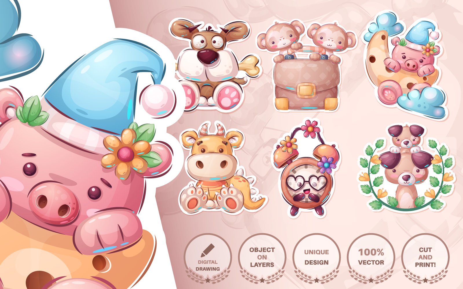 Kit Graphique #124135 Os Chiot Web Design - Logo template Preview