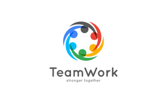 Teamwork Icon Business Concept. Logo Template