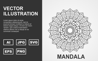 Vector Indian Mandala Design - Illustration