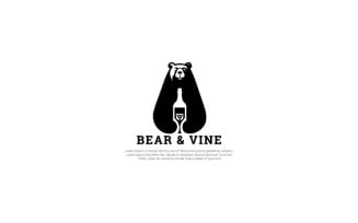 Bear & Vine Logo Template