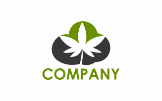 Cannabis Cloud Logo Template
