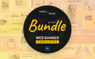Fashion And Beauty PSD Web Banners PSD Template