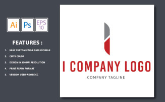 I Company Design Logo Template