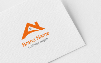 Letter A Realesate Design Logo Template
