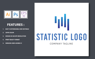 Statistic Design Logo Template
