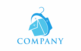 Box Loundry Logo Template