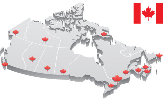 Canada Map - Illustration