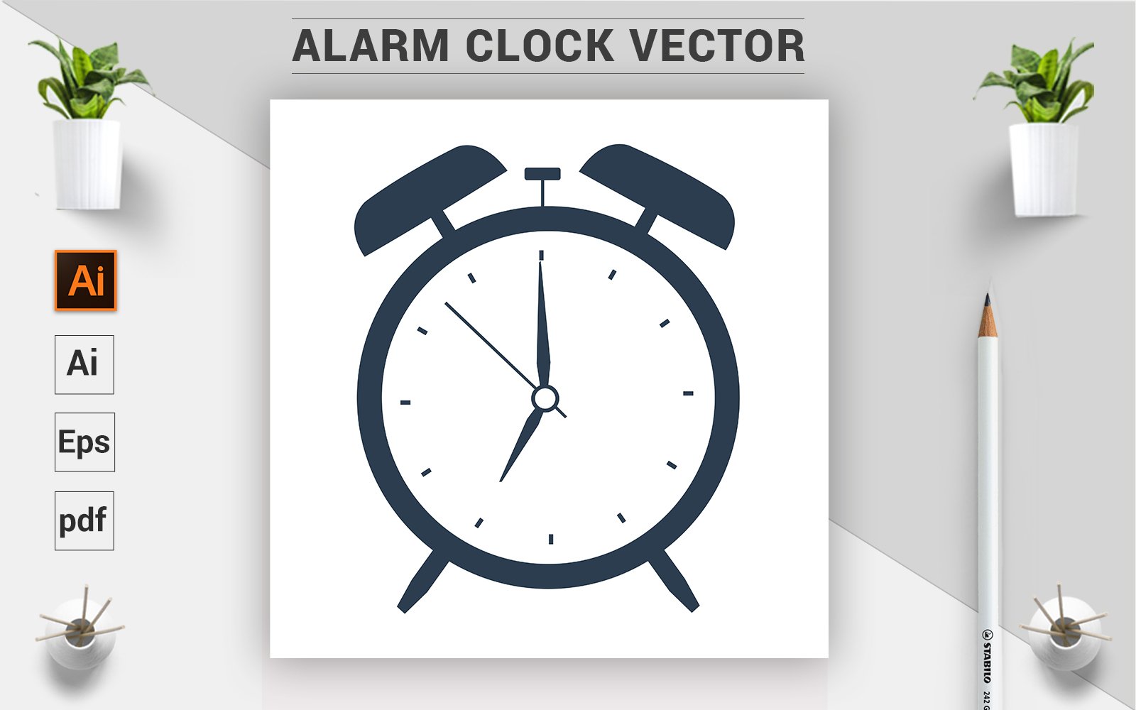 Kit Graphique #124455 Horloge Alarme Divers Modles Web - Logo template Preview