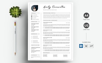 Amity Samantha - CV Resume Template