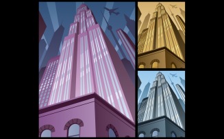 Cityscape Vertical 2 - Illustration