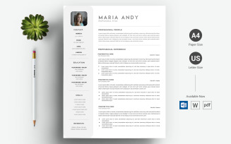 Maria Andy - CV Resume Template