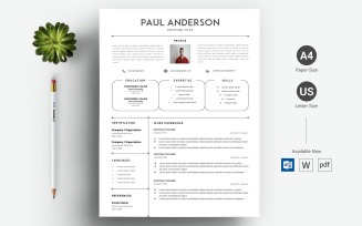 Paul Anderson - CV Resume Template