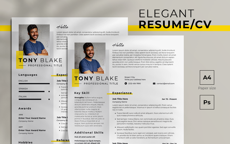 Elegant Free Resume Template