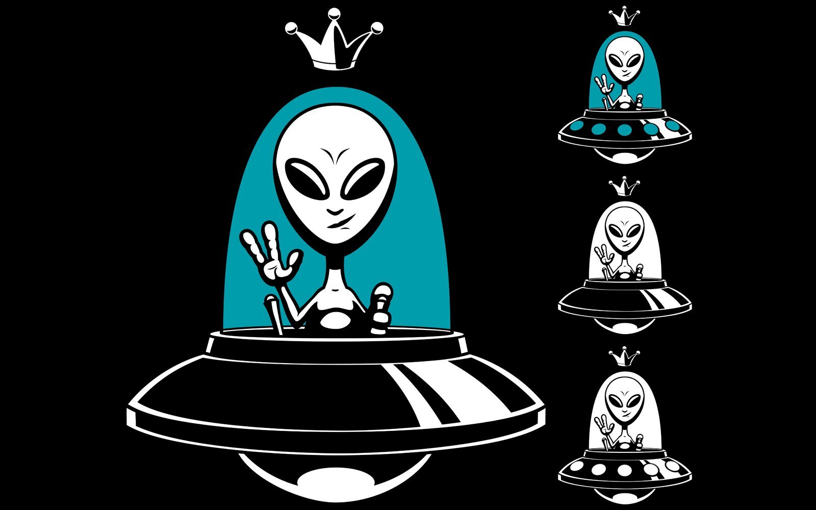 Kit Graphique #124637 Alien Roi Divers Modles Web - Logo template Preview