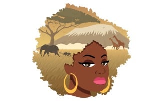 African Girl 2 - Illustration
