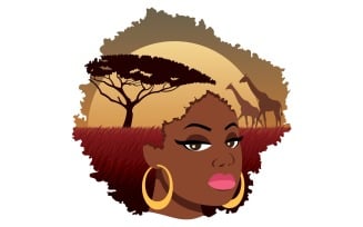 African Girl - Illustration