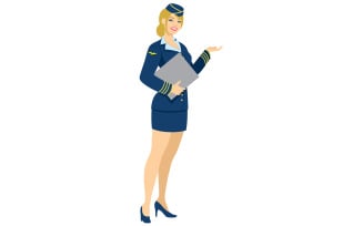 Air Hostess - Illustration