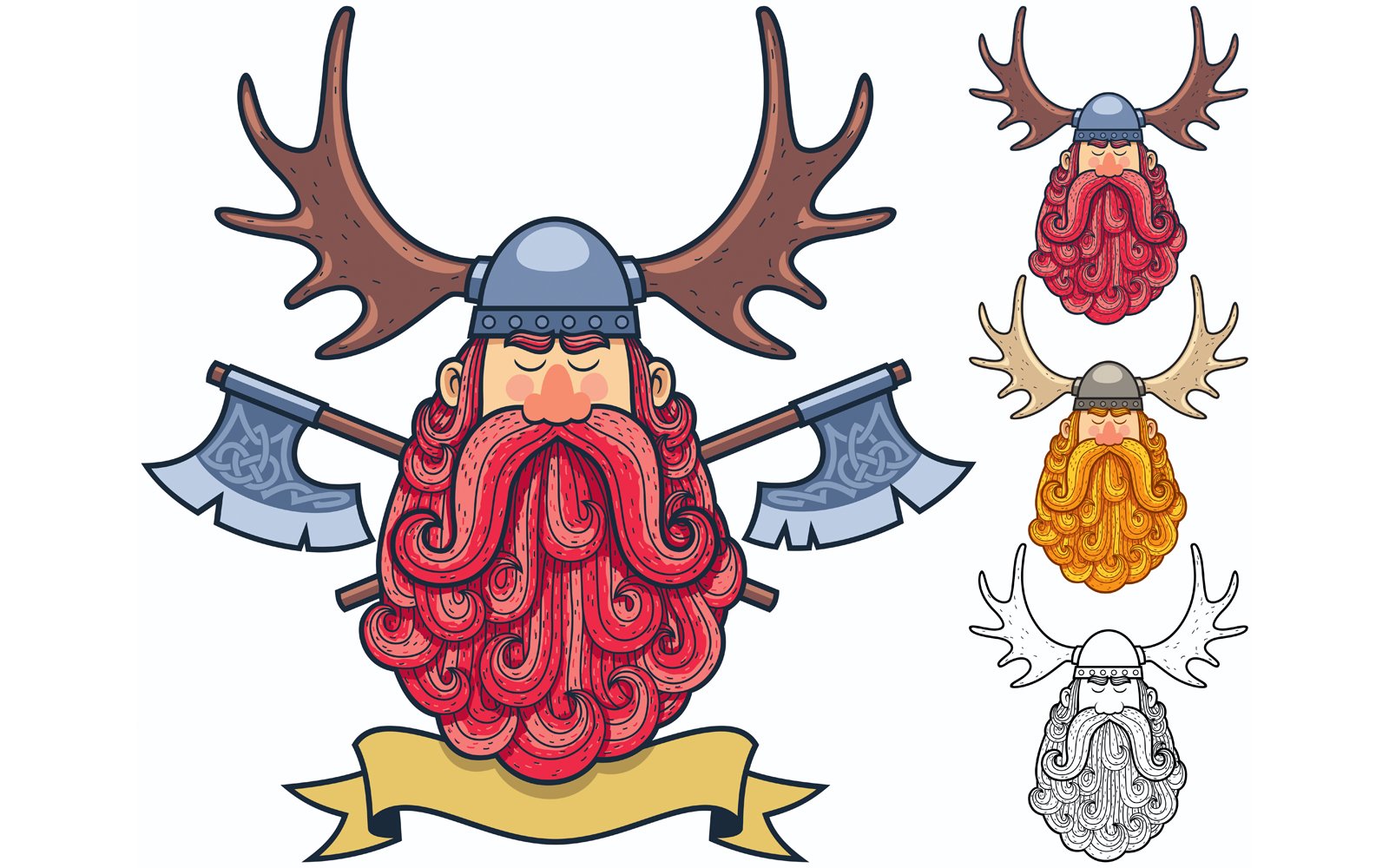 Kit Graphique #124759 Viking Berserker Divers Modles Web - Logo template Preview
