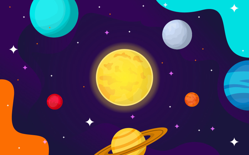 Planet Star Space - Illustration