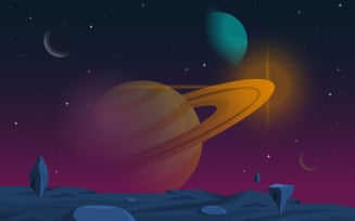 Saturn Planet Space - Illustration