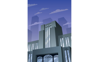 Art Deco Building 2 - Illustration