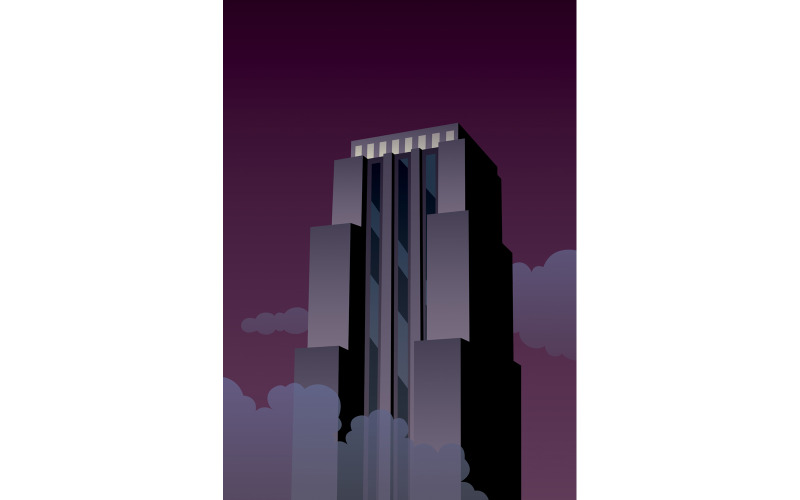 Art Deco Tower - Illustration