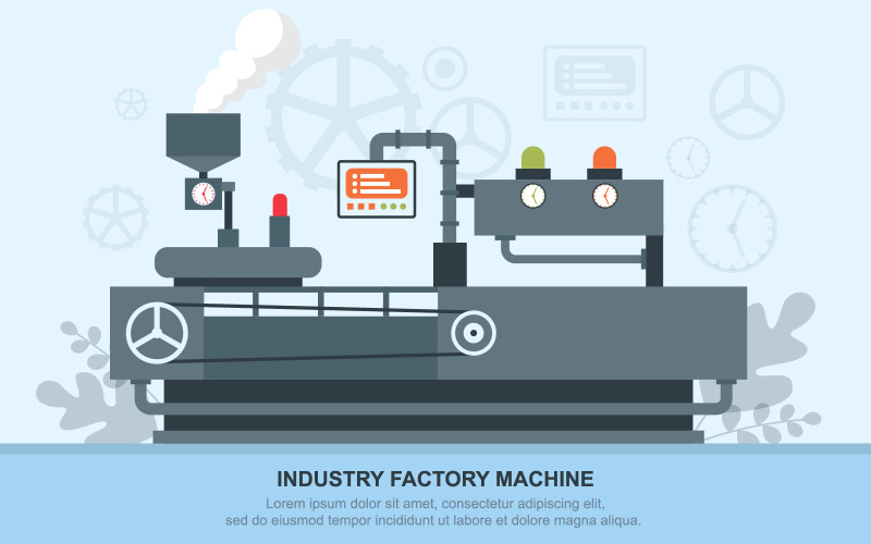 Factory Conveyor Production - Illustration