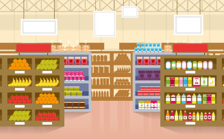 Interior Grocery Design - Illustration