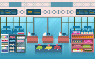 Interior Retail Store - Illustration