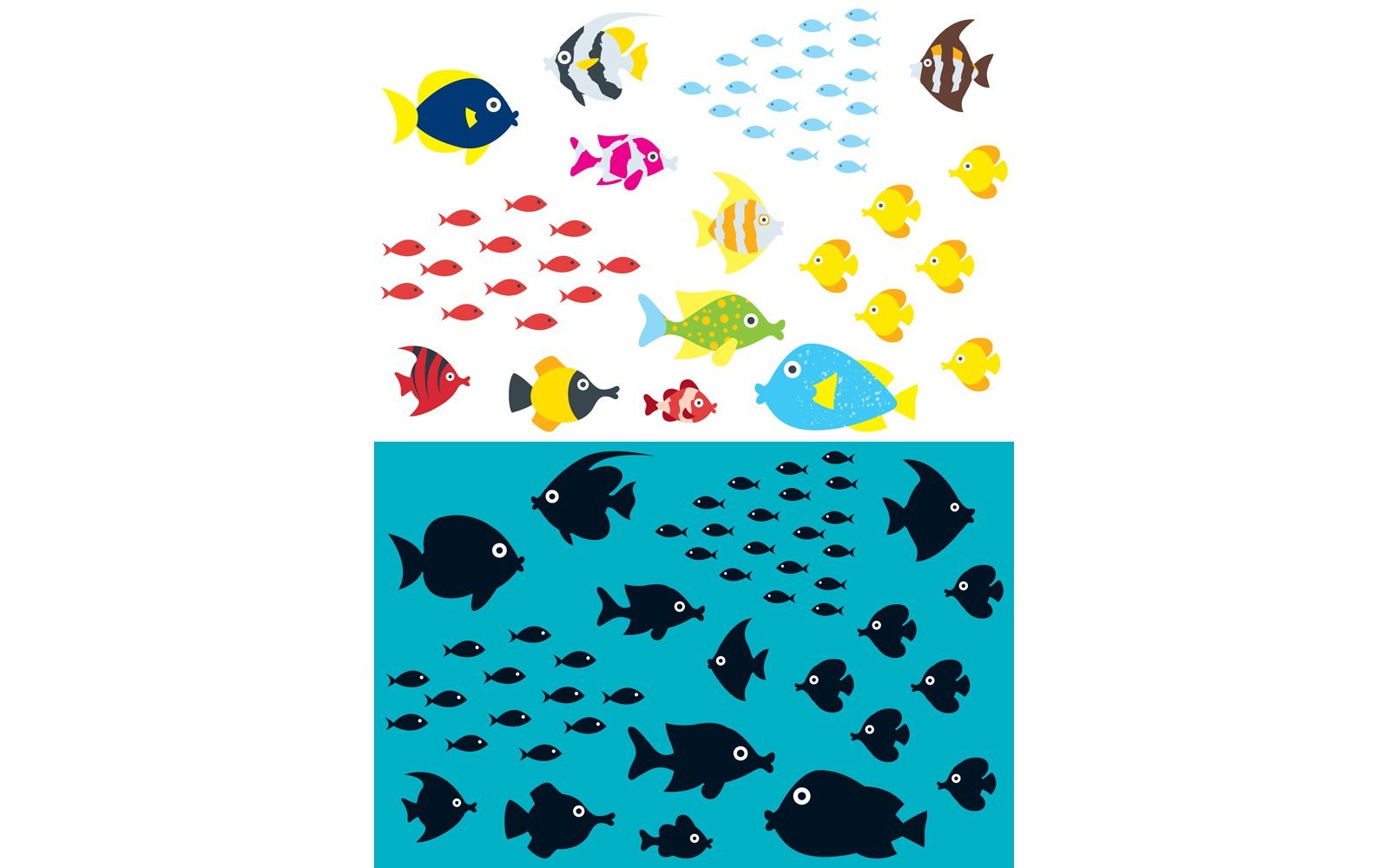 Kit Graphique #124951 Cartoon Poisson Divers Modles Web - Logo template Preview