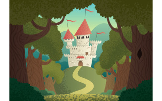 Castle Landscape - Illustration