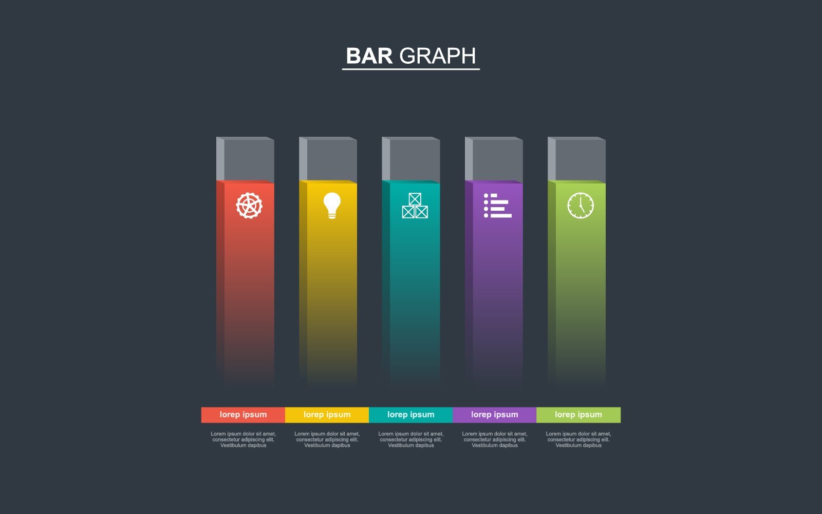 Kit Graphique #125055 Bar Chart Divers Modles Web - Logo template Preview