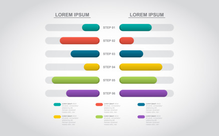 Bar Chart Financial Infographic Element