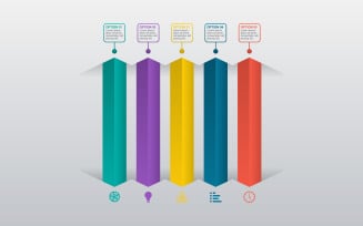 Statistical Business Data Infographic Elements