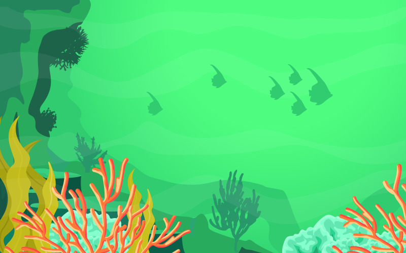 Fish Coral Ocean - Illustration