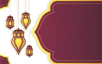 Islamic Luxury Lantern Background