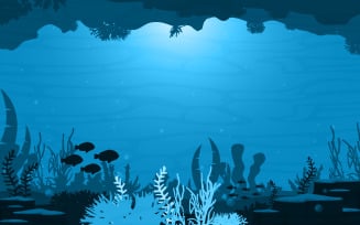 Underwater Coral Reef - Illustration