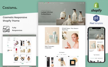 Cosiana - Cosmetics Ecommerce Shopify Theme