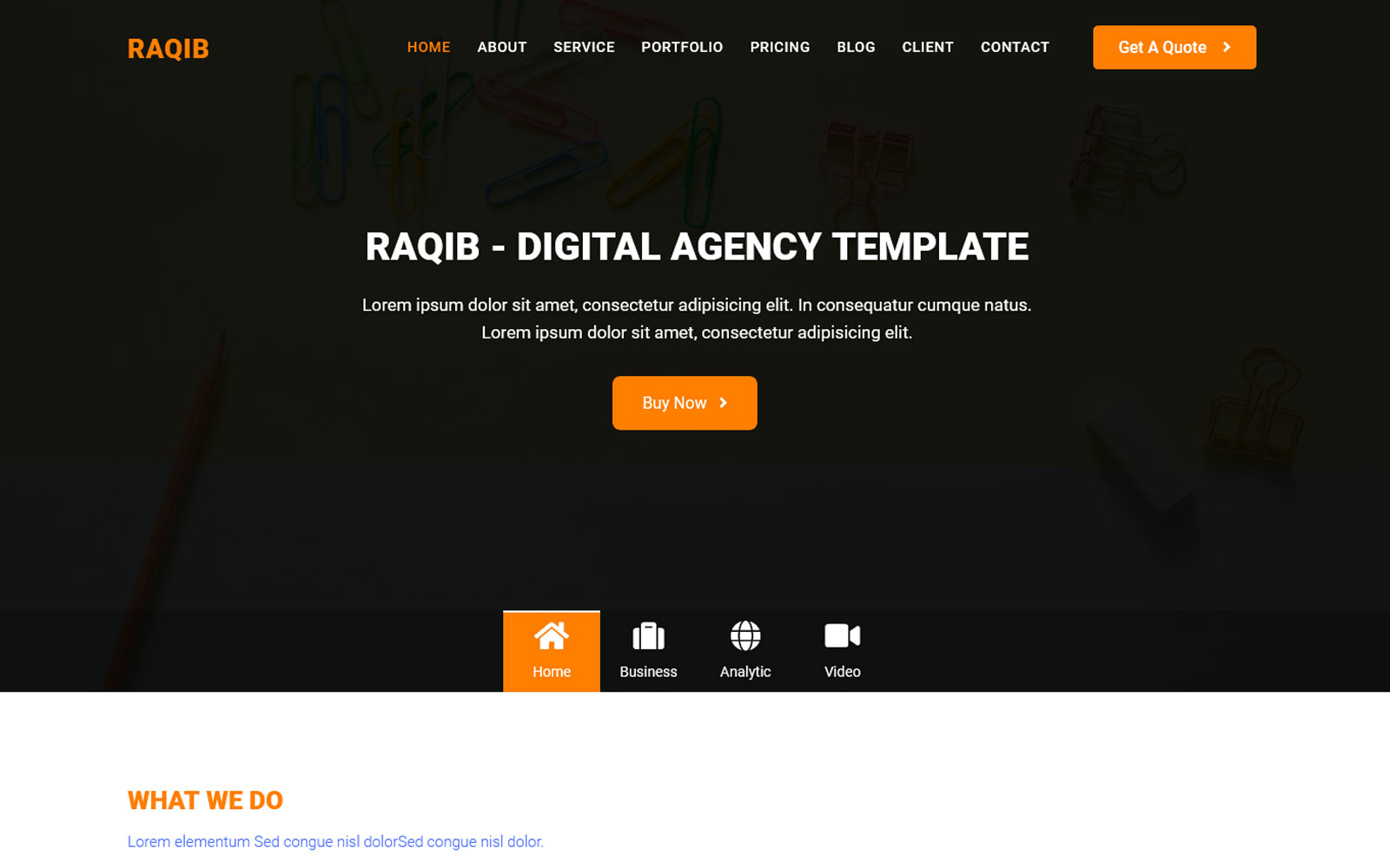 Plantilla Para Página De Aterrizaje "Ar-Raqib - Creative Agency" #125228