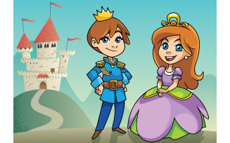 Prince and Princess - Illustration