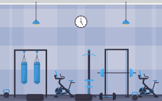 Sport Gym Bodybuilding - Illustration
