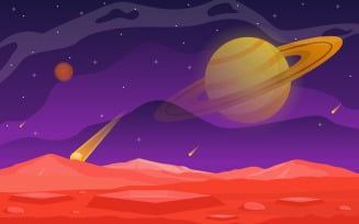 Fiction Planet Surface - Illustration