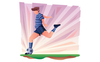Football Player Symbol - Illustration