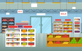 Grocery Store Shop - Illustration