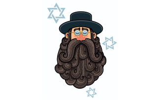 Rabbi Portrait - Illustration