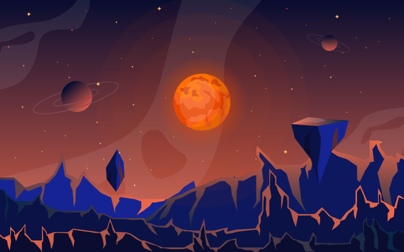Surface Planet Space - Illustration