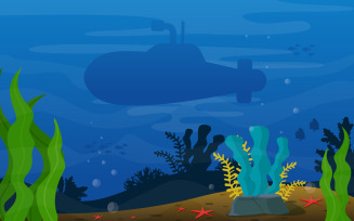 Submarine Ocean Explore - Illustration
