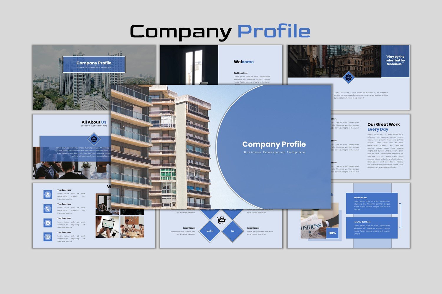 Template #125653 Profile Advert Webdesign Template - Logo template Preview