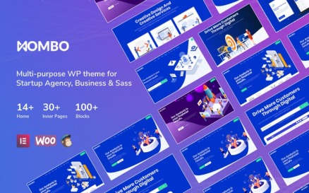 Mombo - Multipurpose Startup Agency and SaaS WordPress Theme